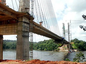 Le pont sur l´Oyapock, 30 avril 2011
