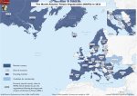 Map. The North Atlantic Treaty Organisation (NATO) in 2024