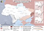 Carte 1. Synthèse de deux ans de guerre russe en Ukraine. Premier semestre : 24 février 2022 - 24 août 2022