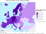 Carte L'IDH en Europe et sur ses marges orientales