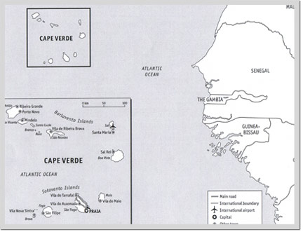 Localisation du Cap-Vert