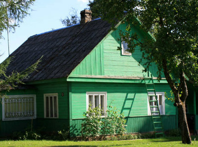 Lituanie, maison de bois