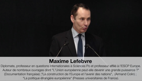 Vidéo. M. Lefebvre Géopolitique des relations franco-allemandes de 1945 à 2019