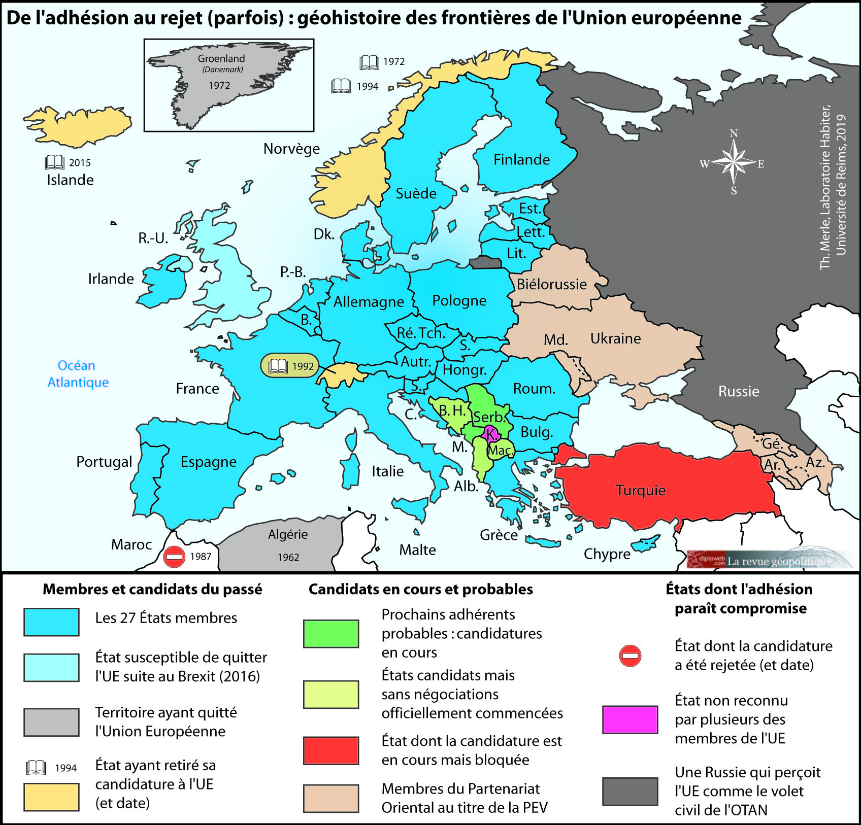 Carte De Ladhésion Au Rejet Parfois Géohistoire Des