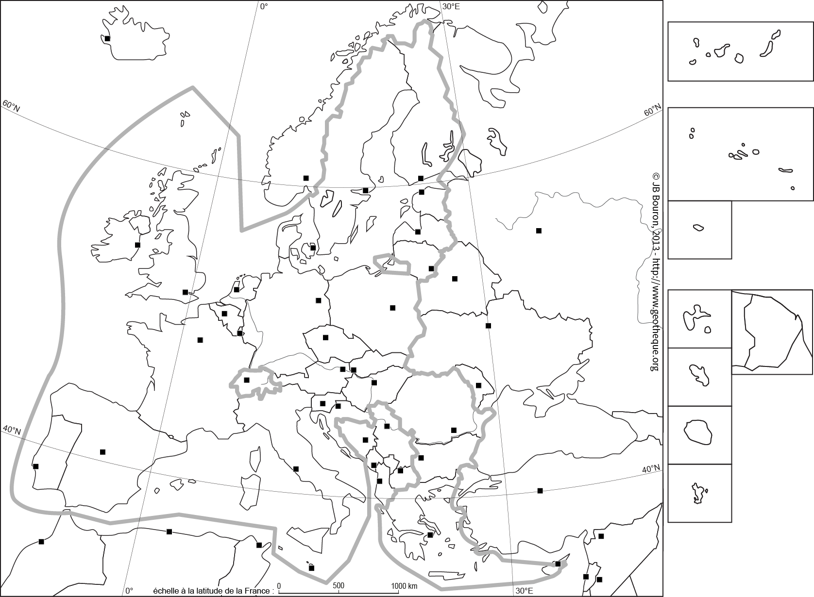 Fond De Carte En Noir Et Blanc De Lue28 Eu28 Map