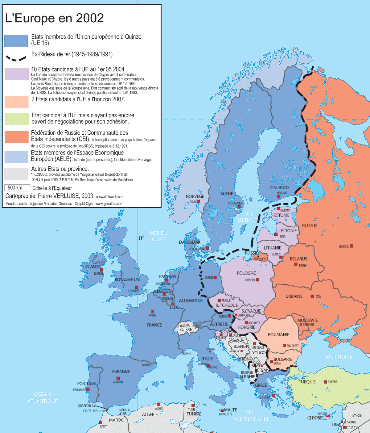 Diplowebcom Géopolitique Carte De Leurope Geopolitique A