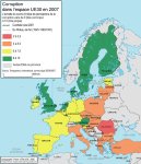 Corruption dans l'espace UE-30 en 2007