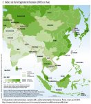 Carte de l'IDH en Asie 