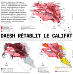 3 cartes. Daesh rétablit le califat