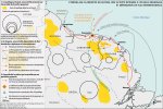 Carte. France d'outre-mer. Les dynamiques internationales de l'orpaillage clandestin guyanais 