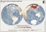 Carte des nouveaux droits de douane américains au 10 avril 2025