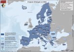 Carte. L'espace Schengen en 2024	