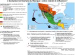 Carte de l'évolution territoriale du Mexique : entre retrait et influence ? 