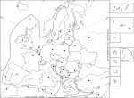 Fond de carte de l'UE28 en noir et blanc