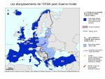 Carte. Les élargissements de l'OTAN post-Guerre froide