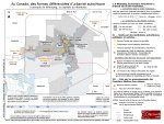 Carte. Au Canada, des formes différenciées d'urbanité autochtone