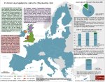 Carte de l'Union européenne sans le Royaume-Uni. Post-Brexit. 