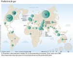 Production de gaz dans le monde