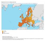 Carte. Espérance de vie à la naissance dans les pays de l'Union européenne en 2018