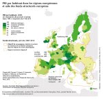 Carte UE PIB par habitant et fonds structurels européens