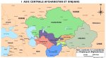 Une carte de l'Asie centrale et du Xinjiang (Chine)