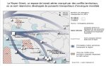 Carte. Le Moyen-Orient, espace de transit aérien marqué par les conflits territoriaux