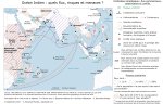 Carte de l'Océan Indien : quels flux maritimes, risques et menaces ? 