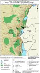 Carte de l'Afrique des Grands Lacs, le Kivu