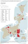 Les 100 premiers ports de marchandises dans le monde (2013)